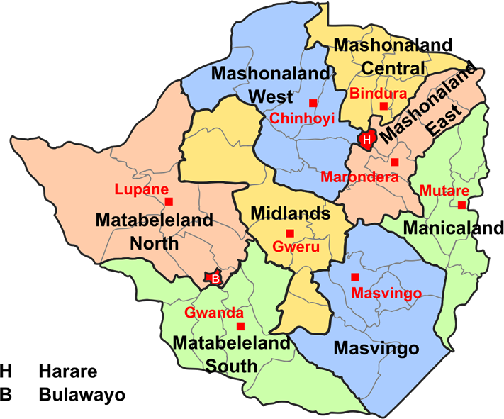 Zimbabwe Map